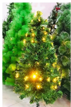 Árvore de Natal Led 0,90cm Fibra Ótica 8 Funções Branco Quente - loja online