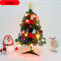 Árvore de Natal Tradicional Pinheiro 60cm Verde 52 Galhos Cheia - Tecnnoled