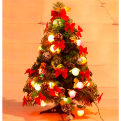 Imagem do Árvore de Natal Tradicional Pinheiro 60cm Verde 52 Galhos Cheia