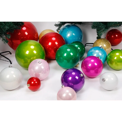 Bola de Natal 6cm Peroladas tubo com 12 peças - loja online