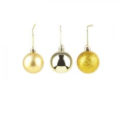 Bola de Natal Lisa Dourada 10 Peças 5cm Enfeite para Arvore - comprar online
