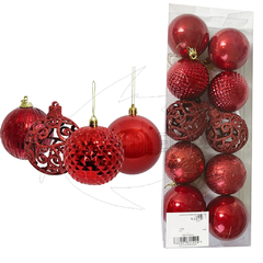Bola de Natal Italia Vermelho 10 Peças 6cm - comprar online