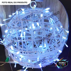 Bola Pendente Luxo Led Branco Frio Decoração Bivolt 30cm na internet