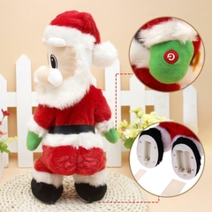 Boneco Papai Noel Musical Danca Mexe Bumbum Decoração Natal Divertido na internet