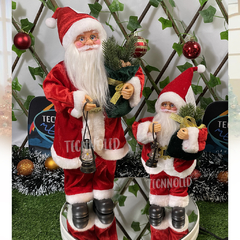 Boneco Papai Noel 30cm Roupa Branca Enfeite para Natal P02 - comprar online