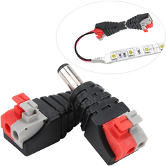 Conector Plug P4 Macho ou Fêmea Com Botão de Pressão - Tecnnoled