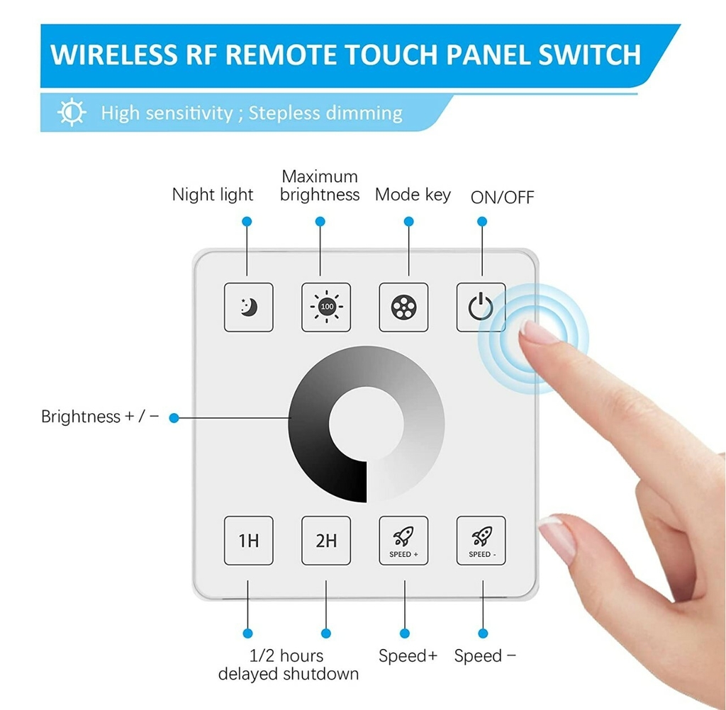 Controlador De Fitas Led Monocrom tico Com Painel Dimmer