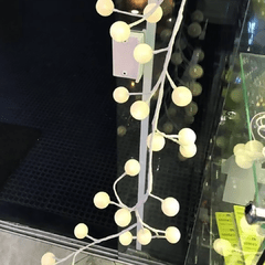 Cordão Led Luminária Ramo Bolas Decoração Luz Quente Bivolt - comprar online