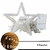 Cascata Estrelas Natal 138 Leds 2,5m 8 Funções Branco Quente 220v