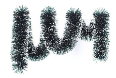 Imagem do Festão Luxo 11cm Verde Natal ponta nevada 2mt para decoração
