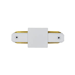 Emenda Plug Conector Reta Branca Para Trilho Eletrificado