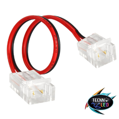 Conector Plug Emenda 2 Vias Para fita de Led 12V Comprido 2 Pontas 10mm 5050 3528 TL-1579