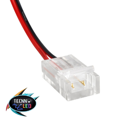 Conector Plug Emenda 2 Vias Para fita de Led 12V Comprido 2 Pontas 10mm 5050 3528 TL-1579 - loja online