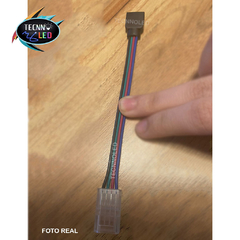 Conector Plug Emenda 4 vias para fita de led RGB Comprido 2 pontas 10mm Tipo L TL-1583 - comprar online
