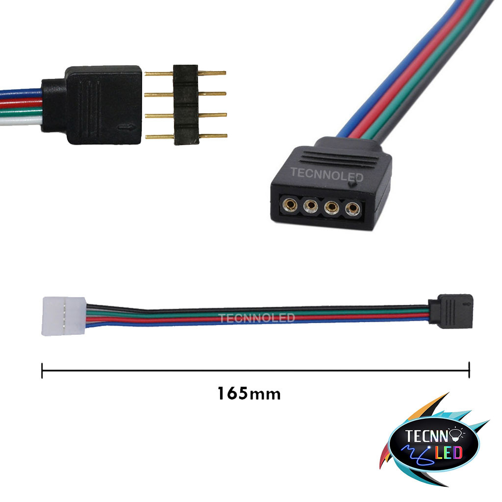 Conector l de Fita LED 220V RGB