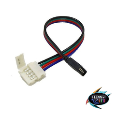 Conector Plug Emenda Pra fita RGB 12V Comprido 4 10mm TL-1584 - loja online