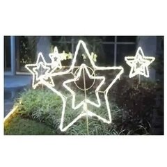 Estrela Led Pequena 21cm 220v Dec Natalina Branco Quente 3500k - comprar online