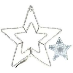 Estrela Led Pequena 21cm 220v Dec Natalina Branco Quente 3500k
