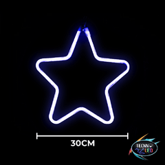 Estrela Luzes Neon Pendente para Decoração 30cm Azul Ip44 110v ou 220v na internet