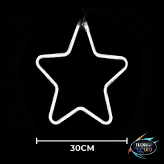 Estrela Luzes Neon Pendente para Decoração 30cm Branco Frio Ip44 110v ou 220v na internet