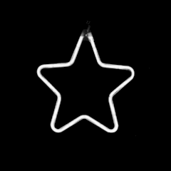 Estrela Luzes Neon Pendente para Decoração 30cm Branco Frio Ip44 110v ou 220v - comprar online