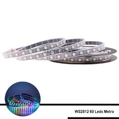 Fita Led WS2812 Rgb Endereçável 5v 90w 300 Led IP67