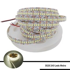 Fita Led SMD 3528 12v 90w 1200 Leds IP20 Branco Neutro Morno 4000k-4500k na internet