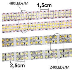 Fita Led 3528 Dupla 480l por Metro Ip20 Branco Neutro Morno 150w 12v na internet