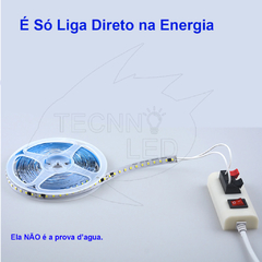 Fita Led 3528 Dupla 120l por Metro Ip44 Branco Quente 120w liga direto na tomada na internet