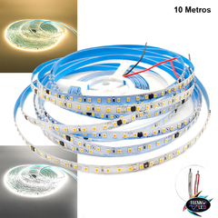 Fita Led 3528 Dupla 120l por Metro Ip44 Branco Quente 120w liga direto na tomada