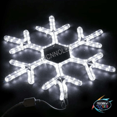 Floco de Neve Led Grande 220v Decoração Natalina Branco Frio 6500k - comprar online