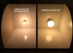 Lâmpada Led Bulbo 7w Branco Quente Bivolt - Tecnnoled