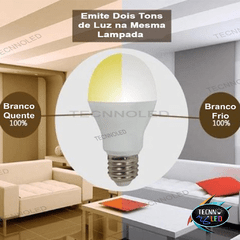 Lâmpada Led Bulbo 8w Dimerizável c/ Controle Bivolt - loja online