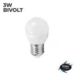 Lâmpada Led Bolinha 3w Branco Frio - comprar online