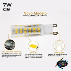 Lâmpada Led Halopin G9 7w Branco Frio Bivolt - comprar online