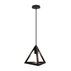 Luminária Pendente Lustre Triangulo Geometrico Retro Vintage