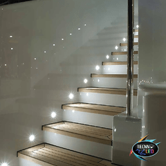 Luminária Submersa Deck Piso Led 3w 12v Branco Frio 6000k - Tecnnoled