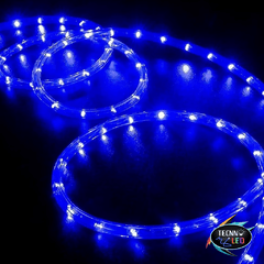 Mangueira Led Redonda 12mm Azul na internet