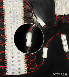 Imagem do Modulo LED Smd 2835 3led Ip65 liga direto na energia 110v ou 220v Branco Frio