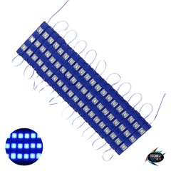 Módulo Injetado Led SMD 7020 c/ 3Led 12v 1,5w IP65 Azul