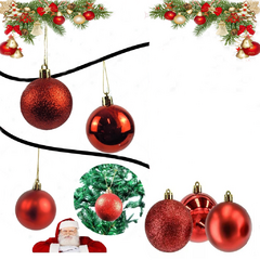 Bolas Para Árvore De Natal Enfeite Decoração 5cm 6 unidade - comprar online