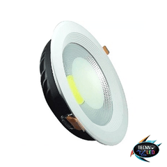 Spot Super Led 15w Redondo Cob Branco Frio 6500k Bivolt - comprar online