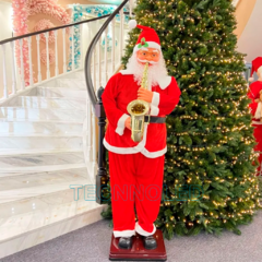 Papai Noel 180mt Com Saxofone Dançante Musical Decoração Natal Bivolt na internet