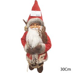 Boneco Papai Noel 30cm Roupa Vermelho Corujinha Galho Enfeite para Natal P06 na internet