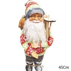 Boneco Papai Noel 45cm Roupa Colorida Enfeite para Natal P06 na internet