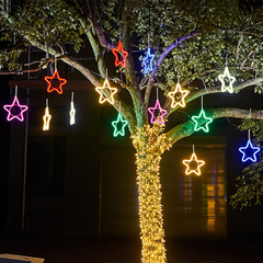 Imagem do Estrela Luzes Neon Pendente para Decoração 30cm Vrede Ip44 110v