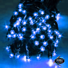 Pisca Fixo Macho Femea Led Com 100 Led 220v Azul na internet