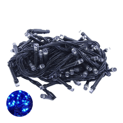 Pisca Fixo Macho Femea Led Com 100 Led 110v Azul