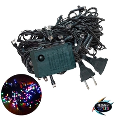 Pisca Pisca 100 Leds Fio Verde 8 Funções 10 metros Decoração Natal RGB colorido 110v - comprar online