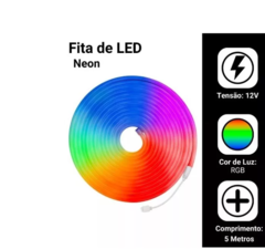 Mangueira Led Neon 12v 5mt Rgb - comprar online